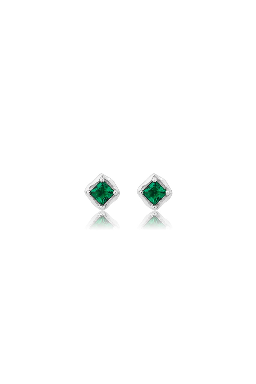 ICE  EARRING(green)(silver925)