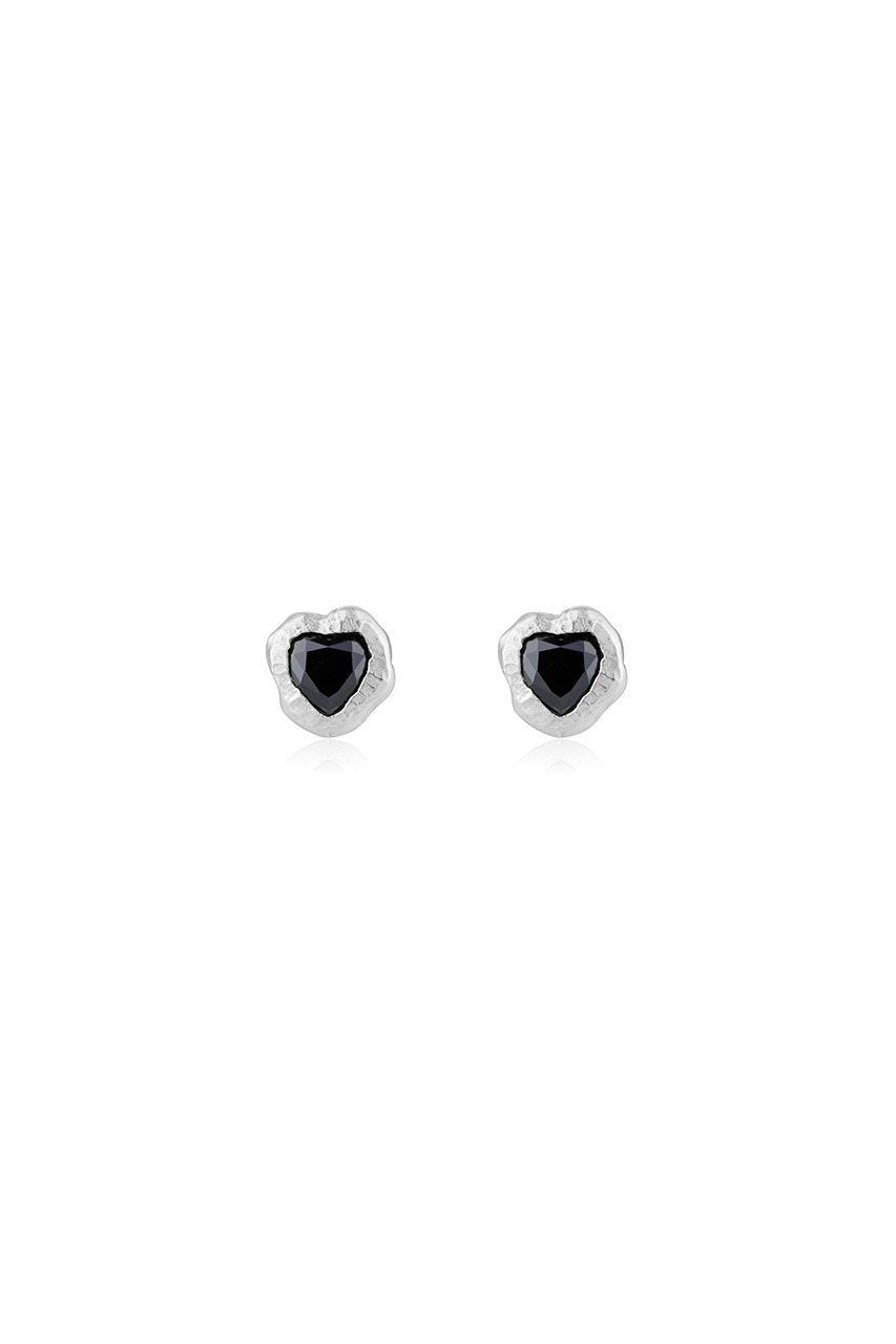 UGLY LOVE EARRING(black)(silver925)