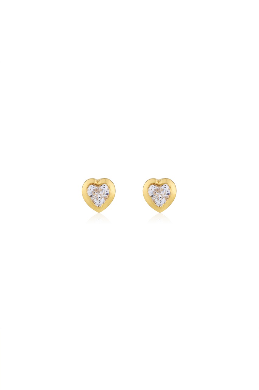 PURE LOVE EARRING(white)(silver925&amp;18k gold plated)