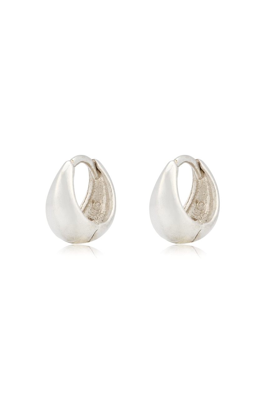 MINI ROUND ONE TOUCH EARRING (silver925)