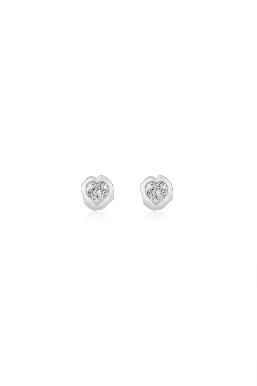 UGLY LOVE EARRING (white)(silver925)